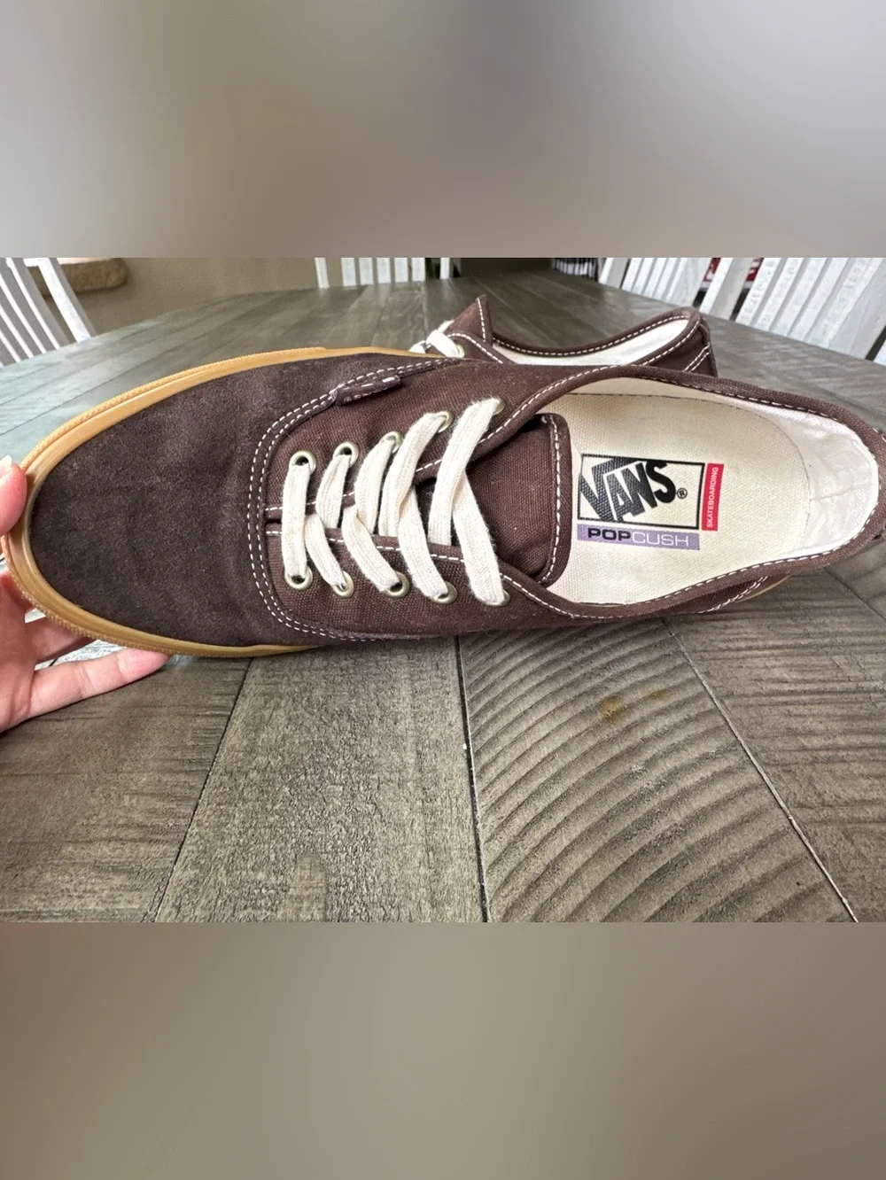 Vans Skate Authentic Brown Canvas/Gum Skater Sneakers Men’s Size 10.5 (NWOT)